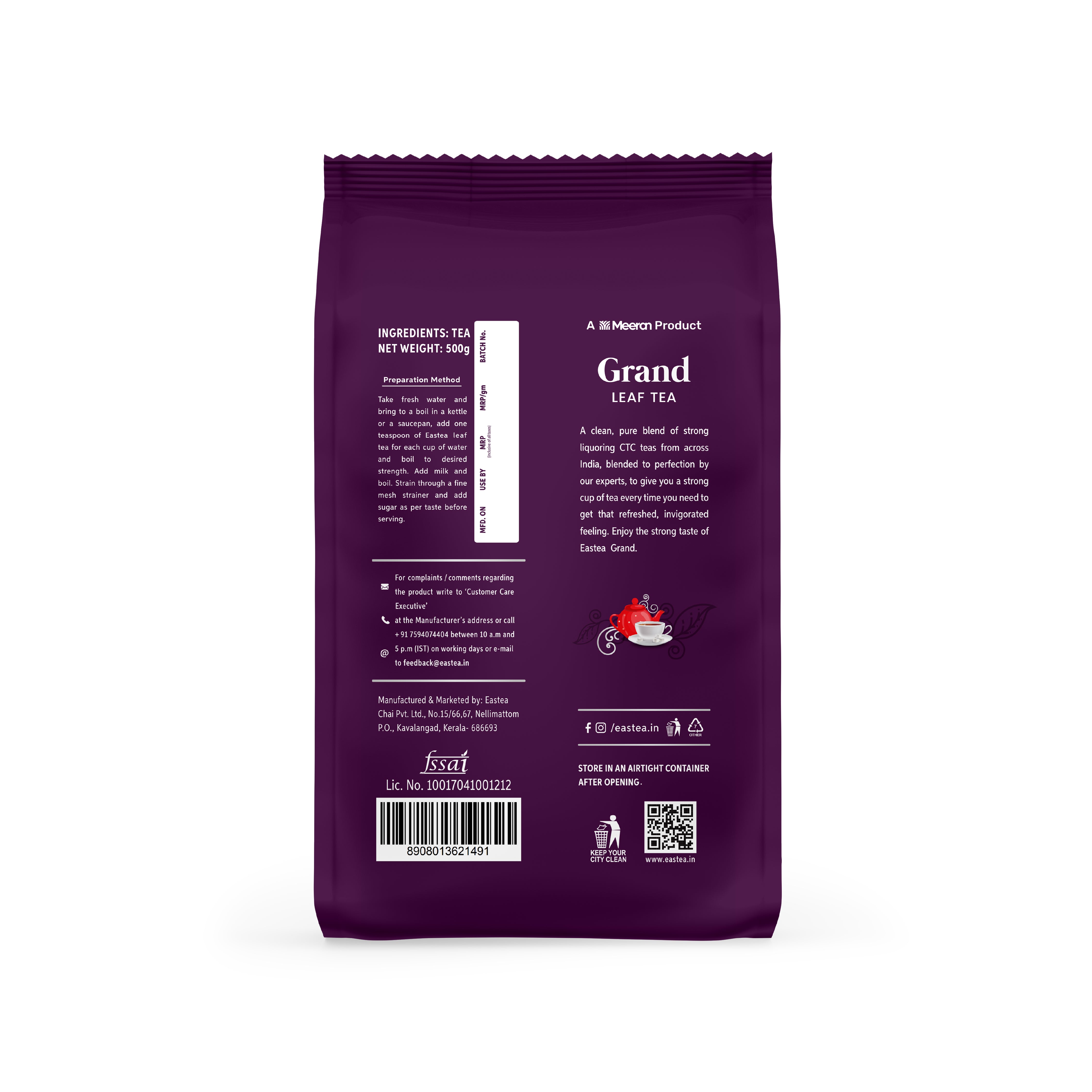 Super Grand | Leaf Tea | Strong Hotel Blend | Pouch
