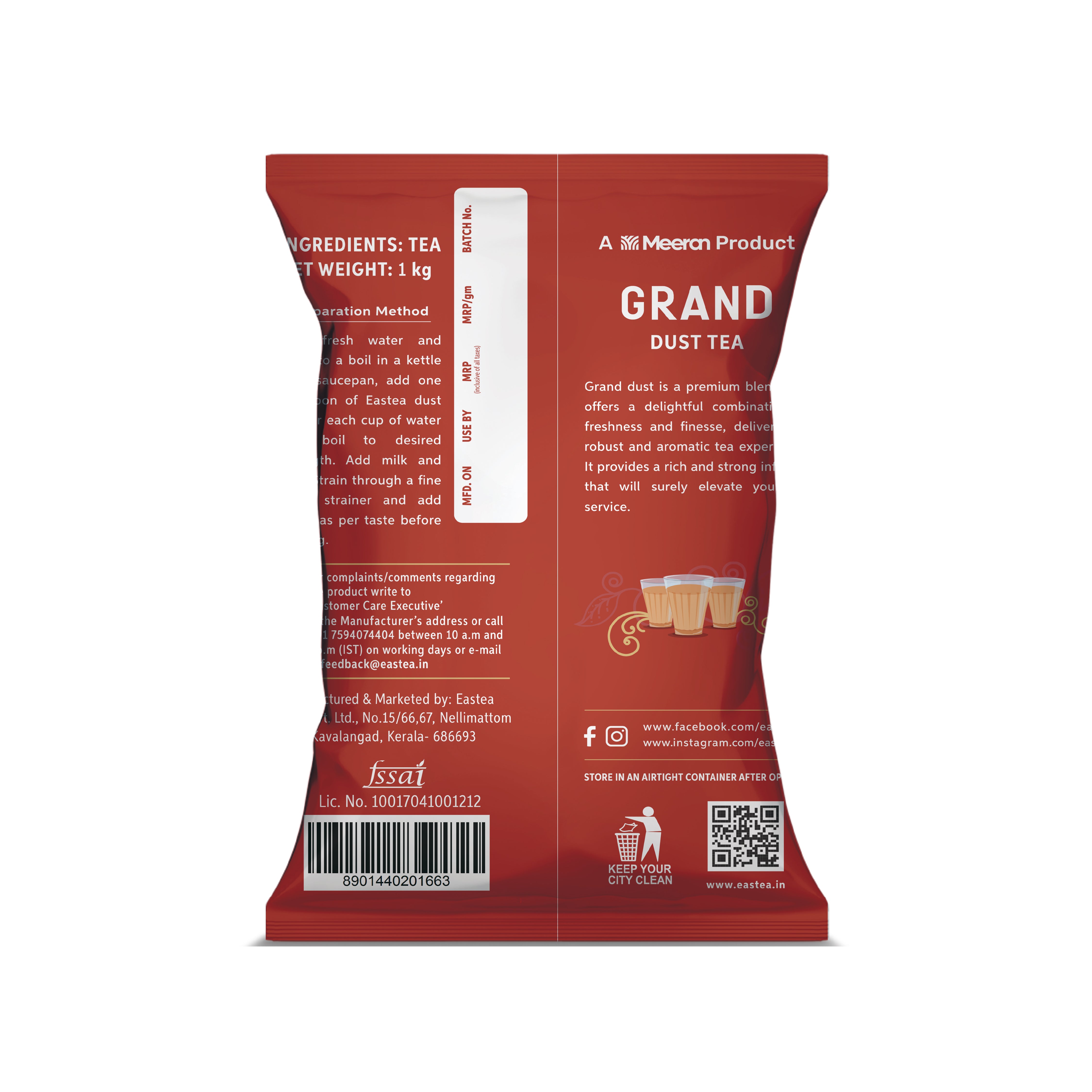 Grand Dust Tea | Strong Hotel Blend | Pouch 1kg pouch