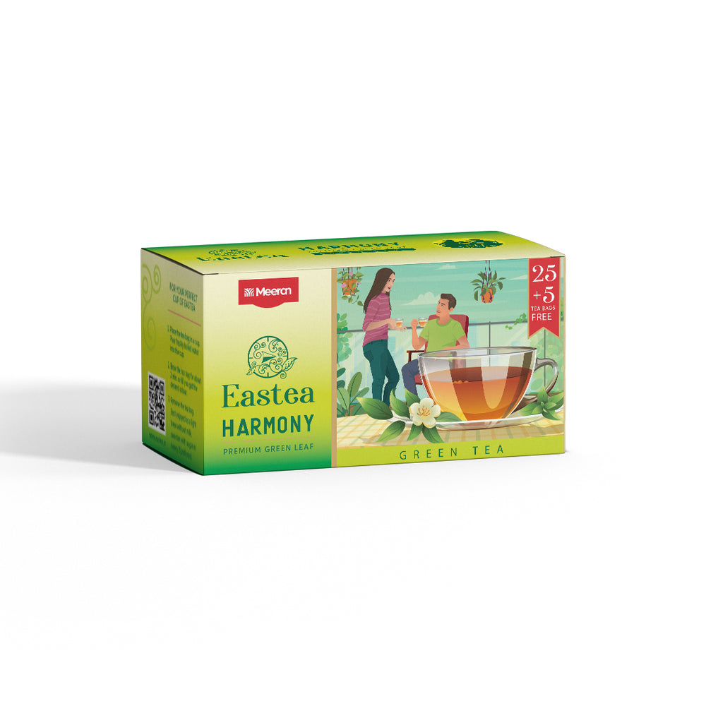 
                  
                    Eastea Harmony Green Tea Bags 120 pcs Value Pack | Green Tea Bag (25 Tea bags + 5 Free) x 4 packs | Premium Green Leaf Tea bags
                  
                