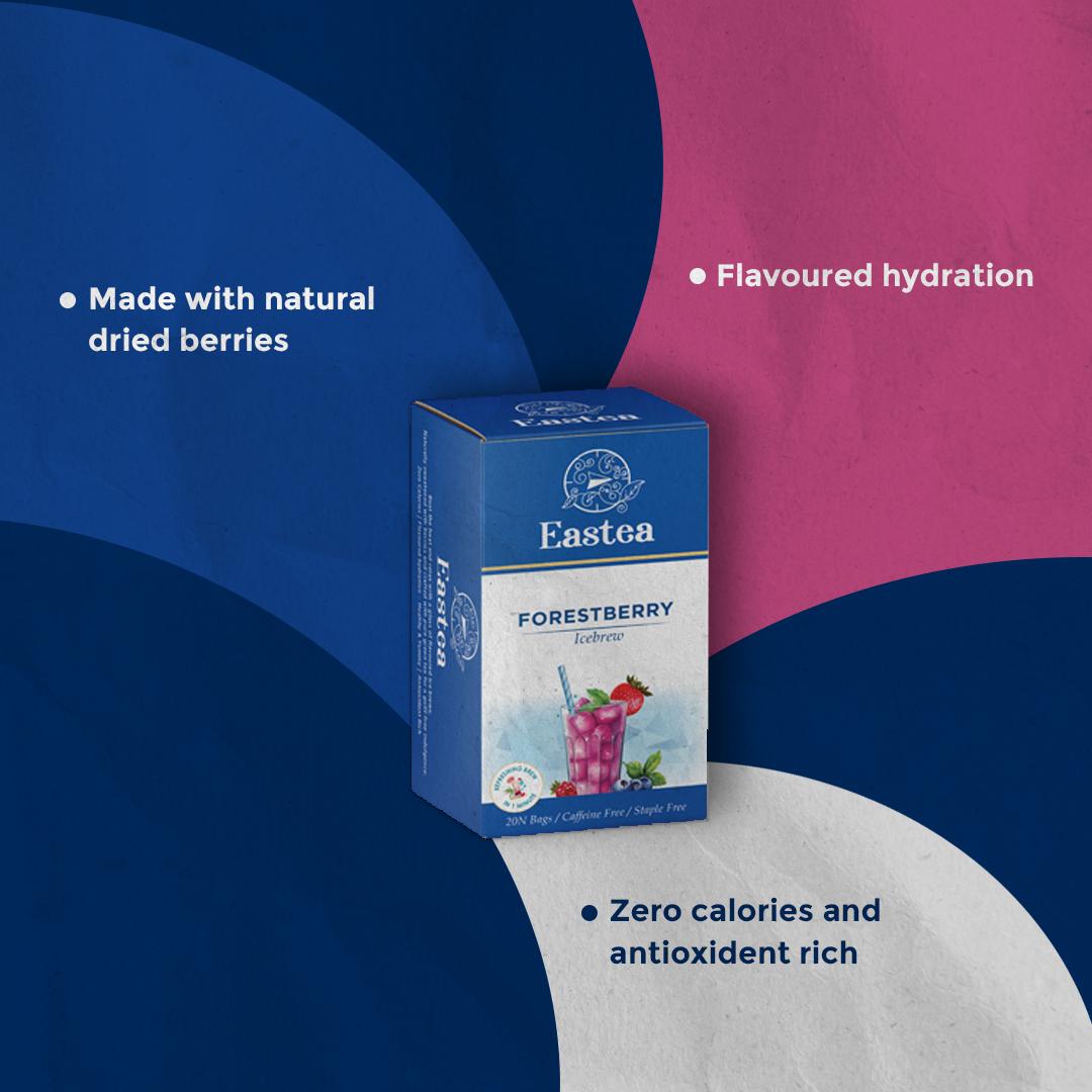 Eastea | Forestberry Icebrew | 20N bags | Caffeine Free | Staple Free